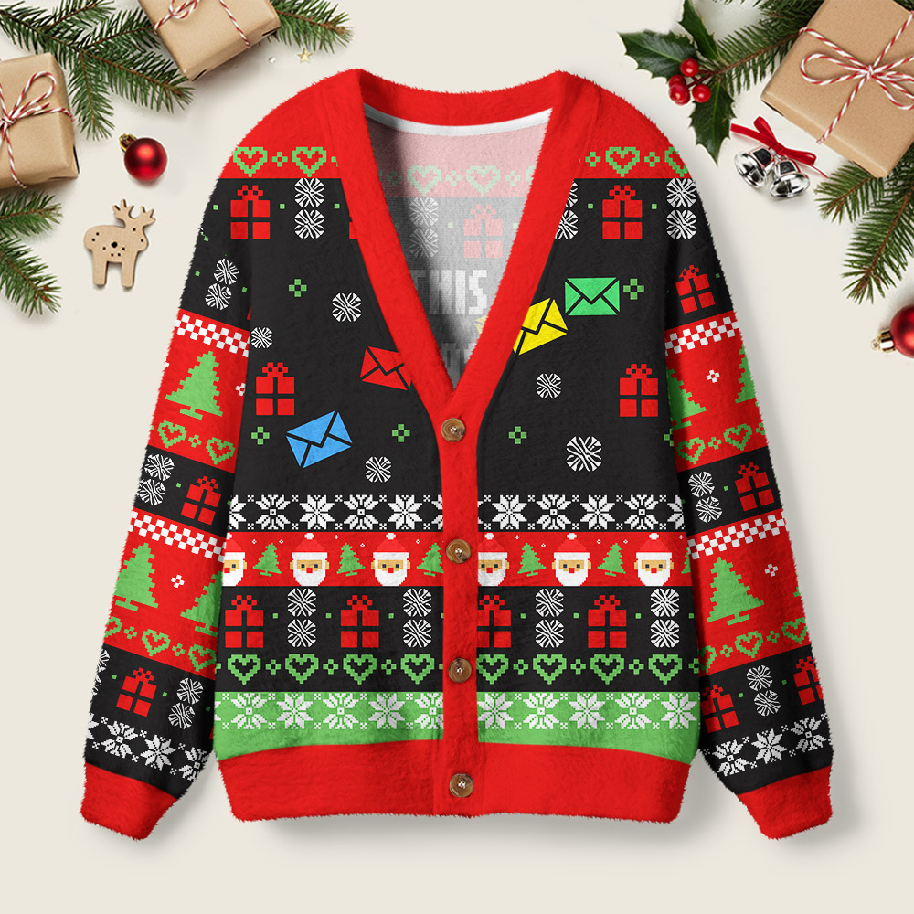 This Christmas Party Geek Ugly Cardigan Sweaters
