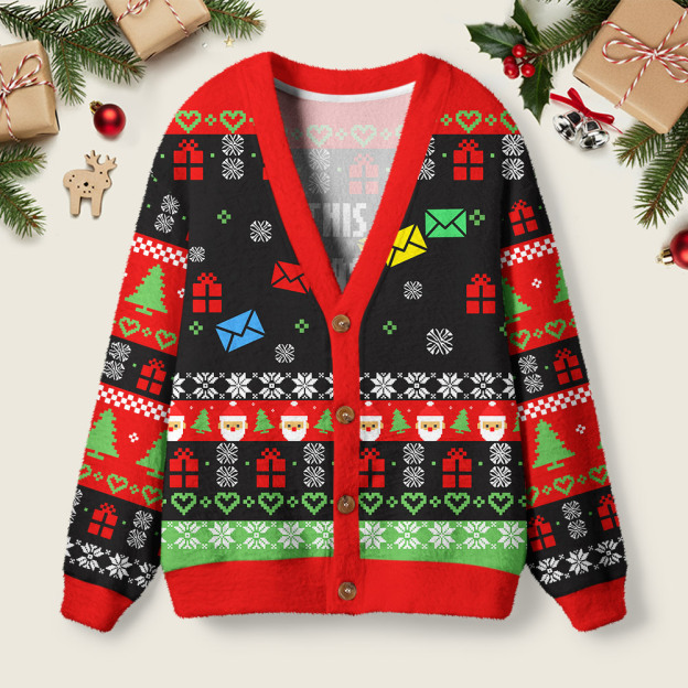This Christmas Party Geek Ugly Cardigan Sweaters