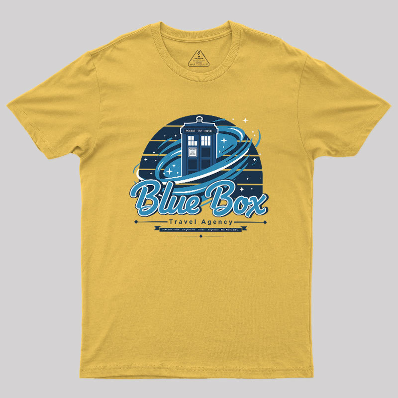 Blue Box Travel Agency Geek T-Shirt