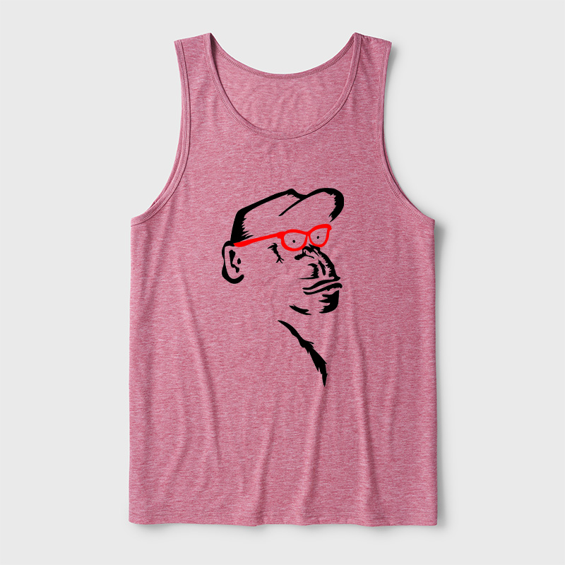 Monkey With Red Ultra Soft Heather Tank
