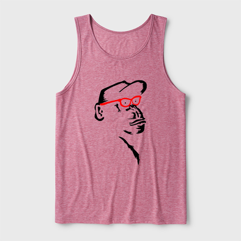 Monkey With Red Ultra Soft Heather Tank