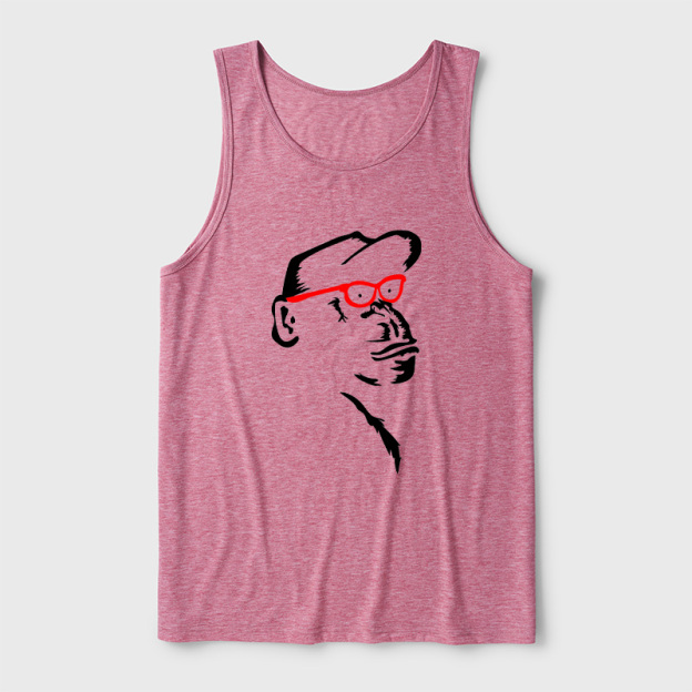 Monkey With Red Ultra Soft Heather Tank