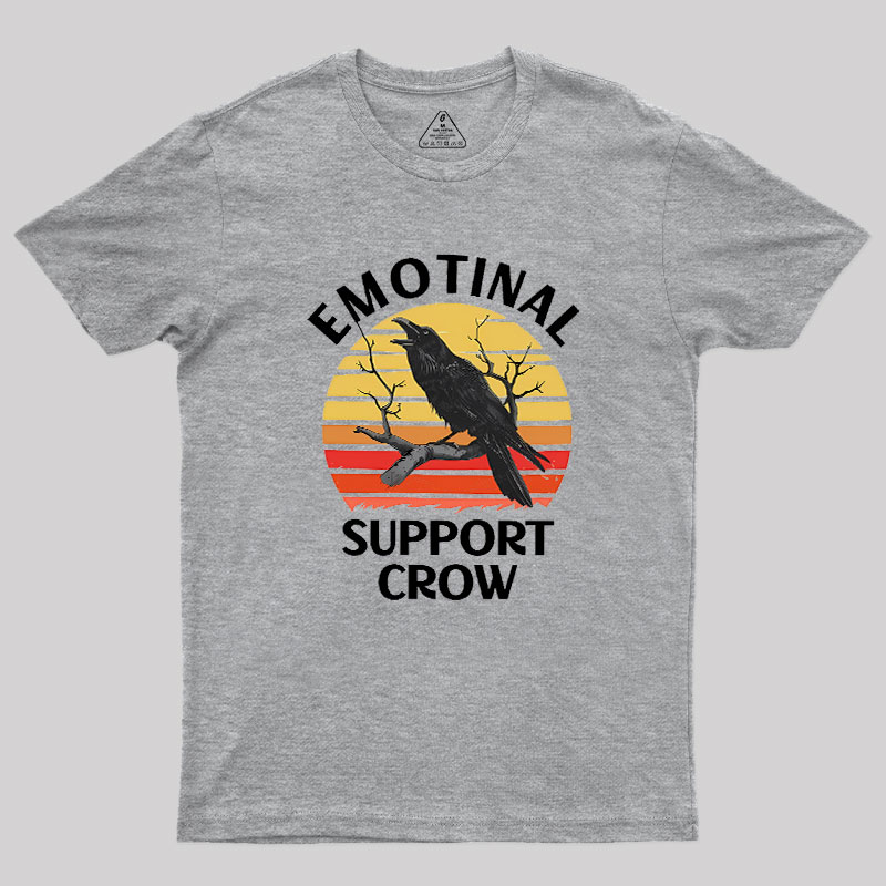 Emotional Support Crow Geek T-Shirt