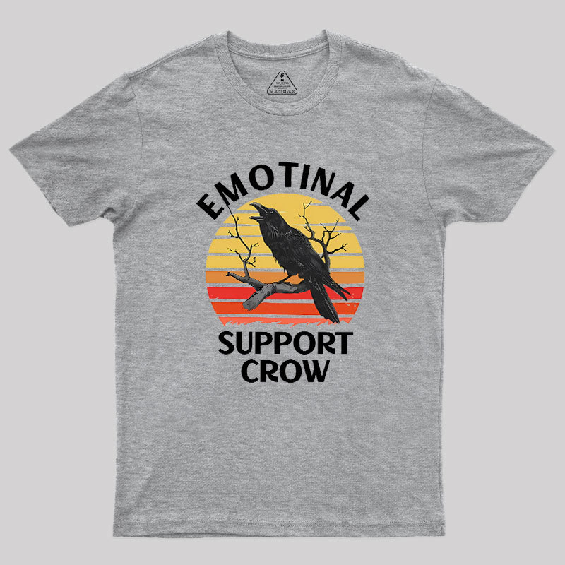 Emotional Support Crow Geek T-Shirt