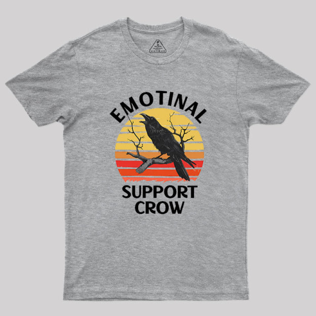 Emotional Support Crow Geek T-Shirt