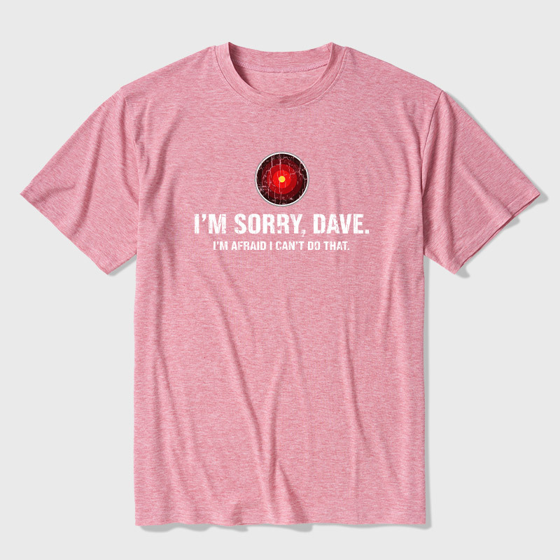 HAL Sorry Dave Quote Ultra Soft Heather Tee