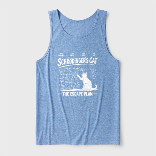 Schrodinger's Cat Escape Plan Interesting Physics Science Ultra Soft Heather Tank