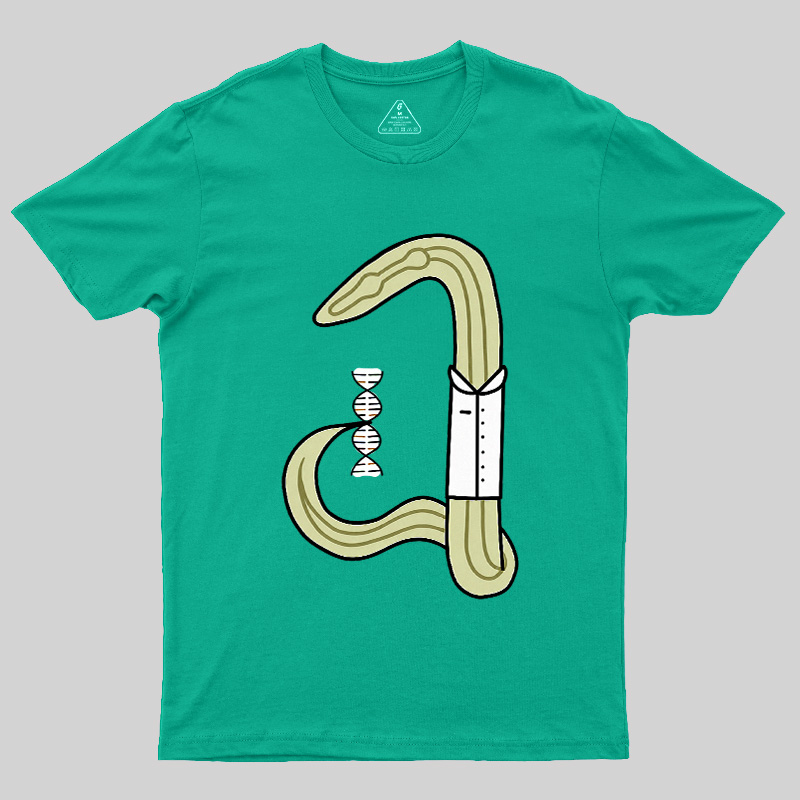 C Elegans Scientist Worm Biology Geek T-Shirt