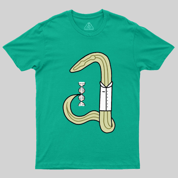 C Elegans Scientist Worm Biology Geek T-Shirt