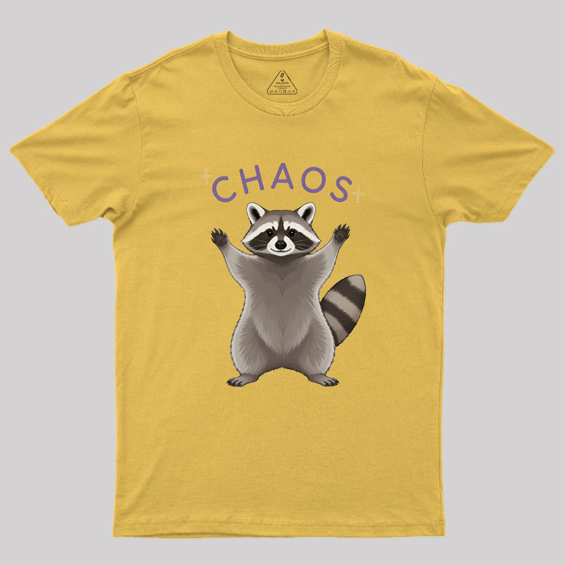 Raccoon Chaos Geek T-Shirt