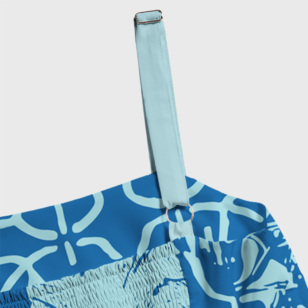 Don't Panic Blue Geek Tiered Cami Maxi Dress