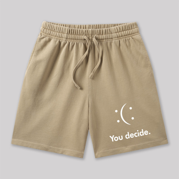 You Decide Geeky Washed Shorts