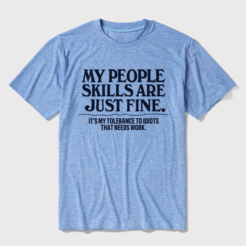 People Skills Fine Edition Ultra Soft Heather Tees