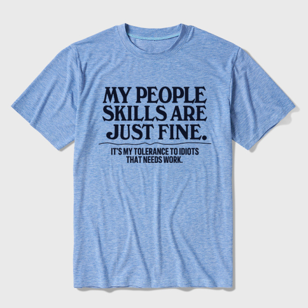People Skills Fine Edition Ultra Soft Heather Tees
