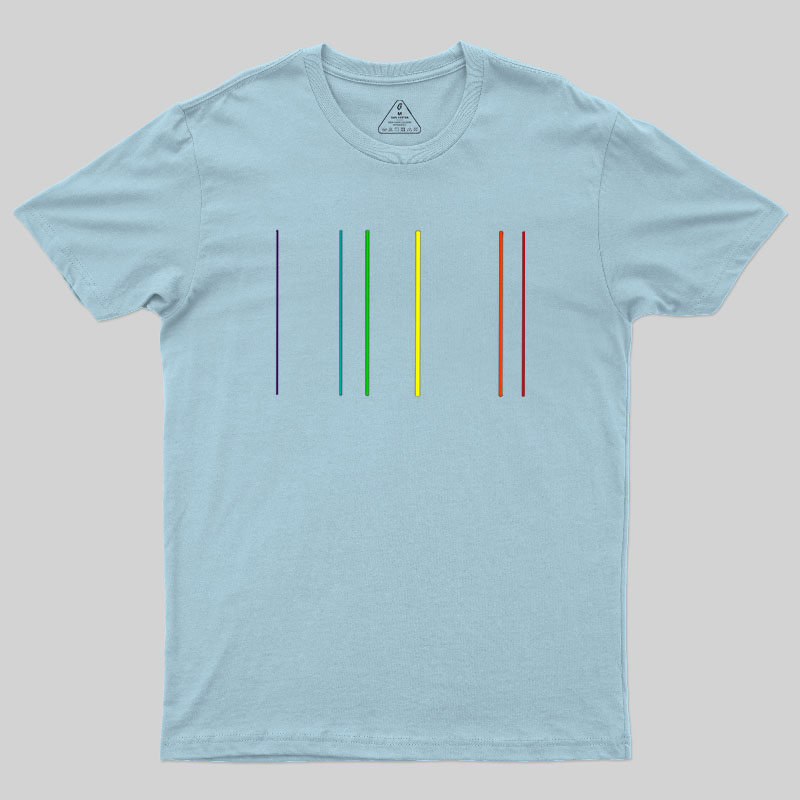 Helium Emission Spectrum Geek T-Shirt