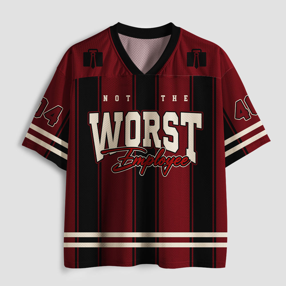 Not The Worst Employee Geek Mesh Jersey