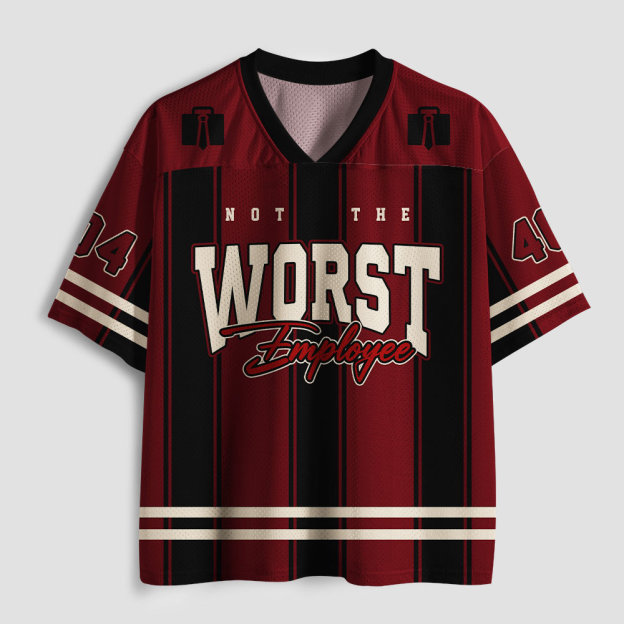 Not The Worst Employee Geek Mesh Jersey