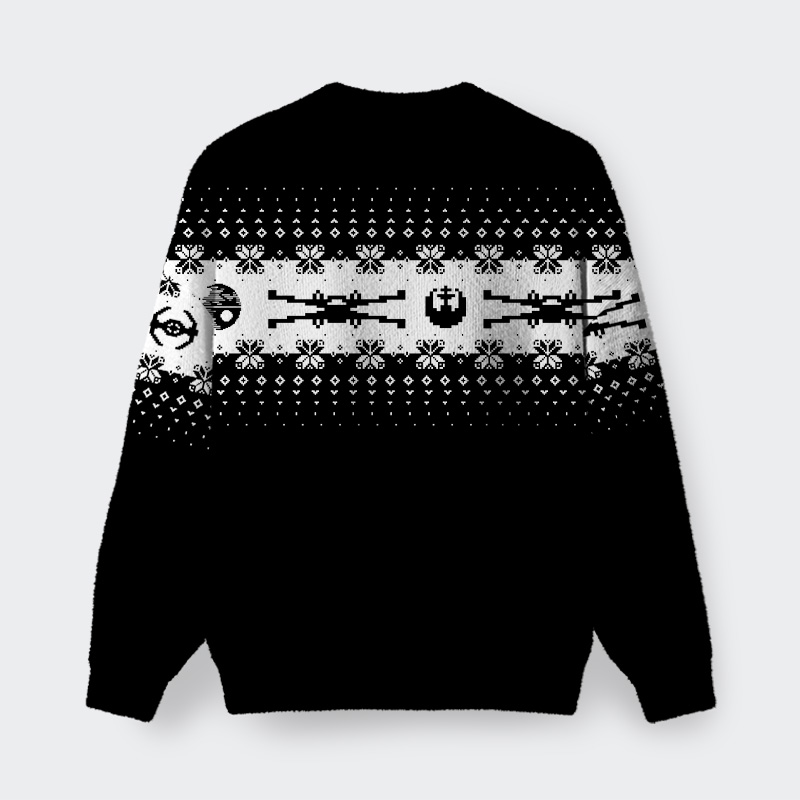 Sci-fi Film Icon Black Fuzzy Fleece Sweatshirt