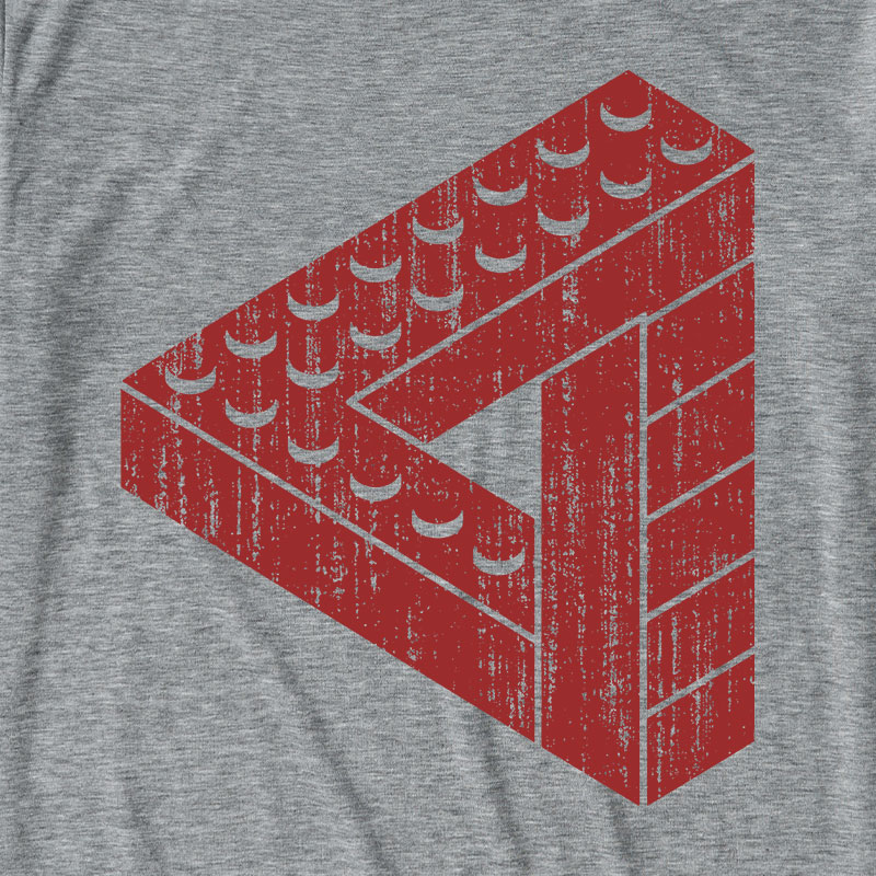 Escher Toy Bricks Ultra Soft Heather Tee