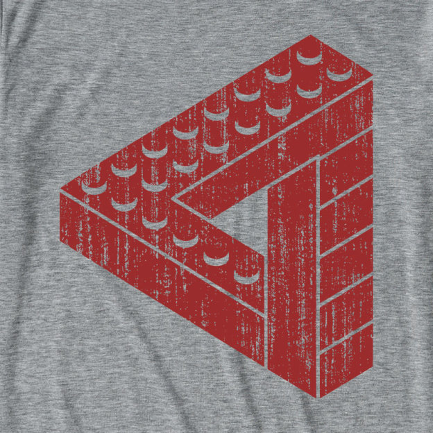 Escher Toy Bricks Ultra Soft Heather Tee