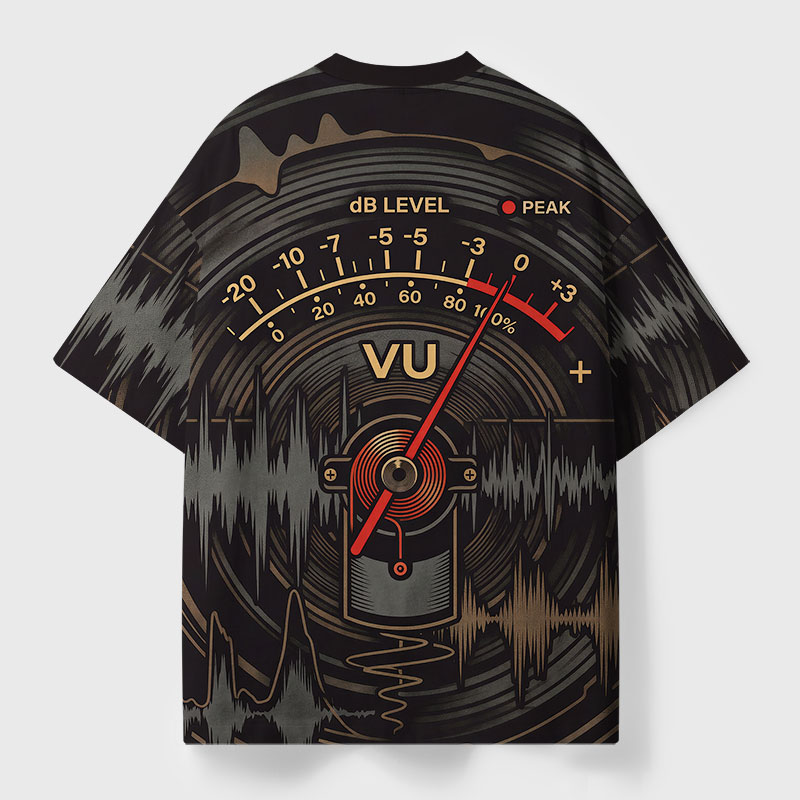 Volume VU Meter Geek All-Over Print T-Shirt