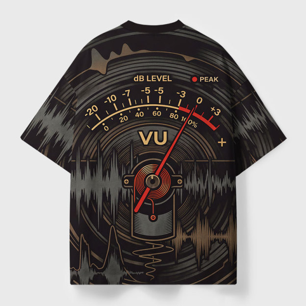 Volume VU Meter Geek All-Over Print T-Shirt