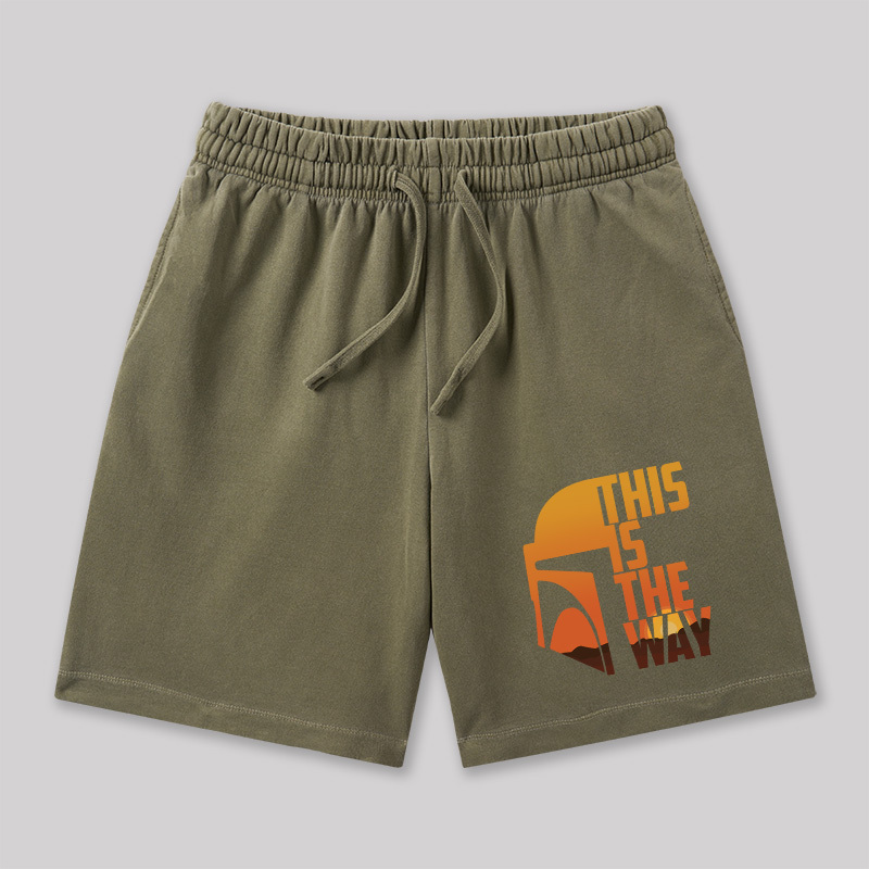 This is the Way Geeky Washed Shorts