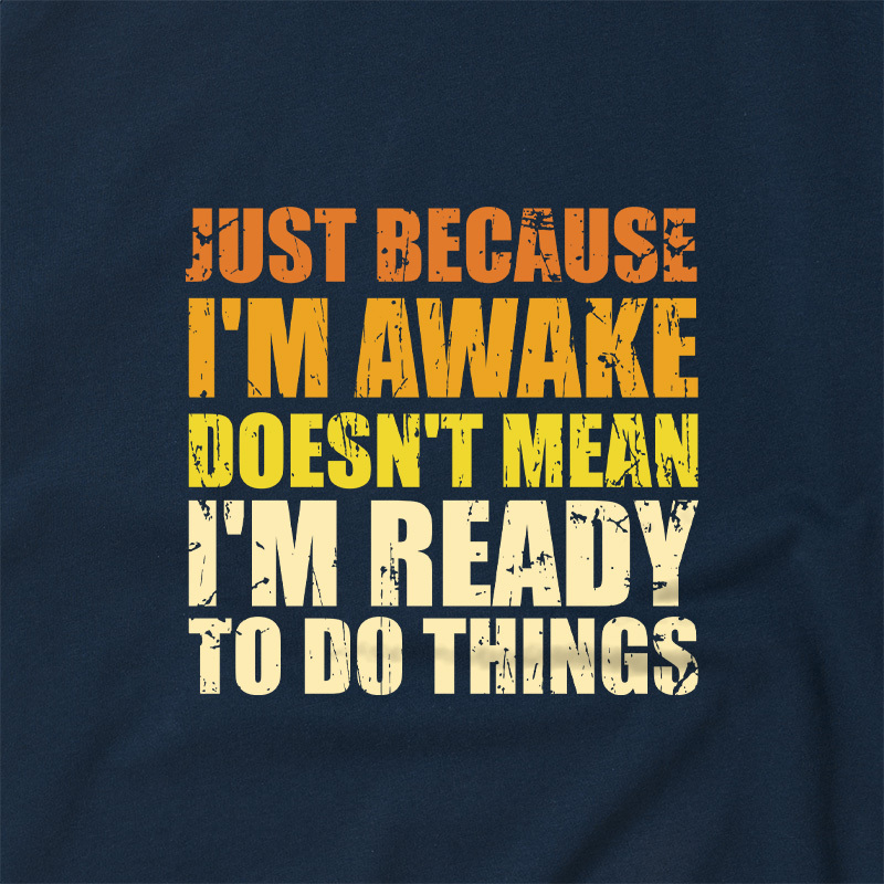 Just Because I'm Awake Geek Retro Raglan T-Shirt