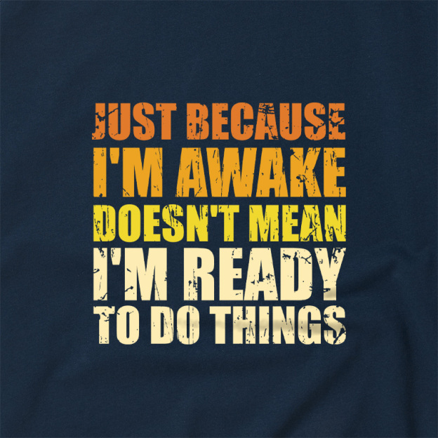 Just Because I'm Awake Geek Retro Raglan T-Shirt