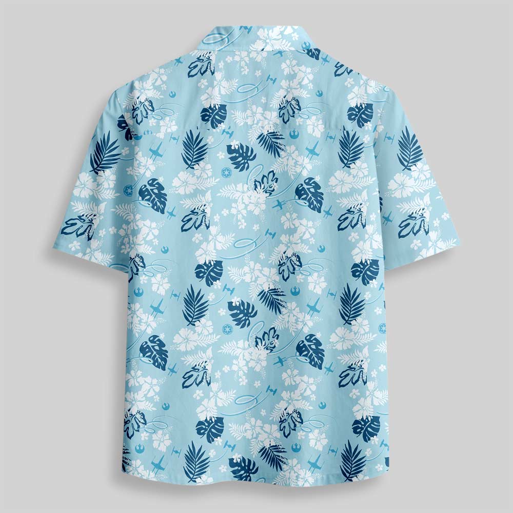 Galactic Island Signal Button Up Pocket Shirt