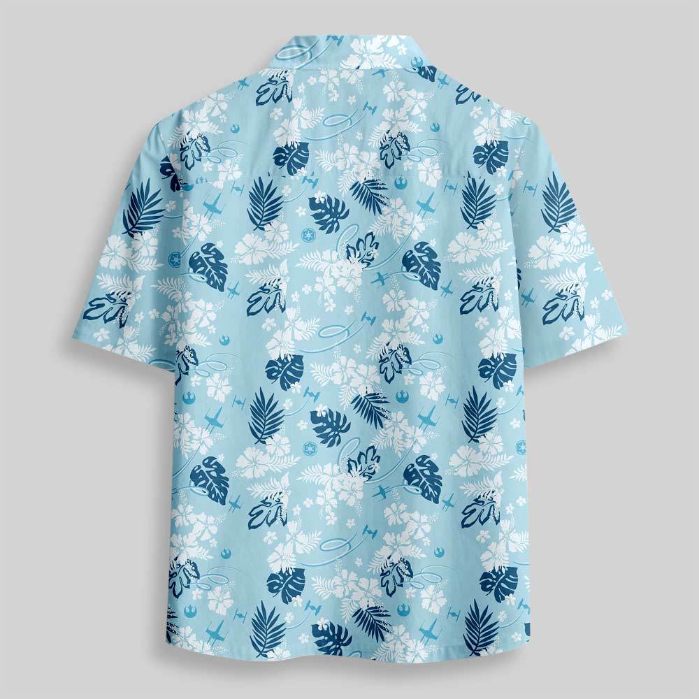 Galactic Island Signal Button Up Pocket Shirt