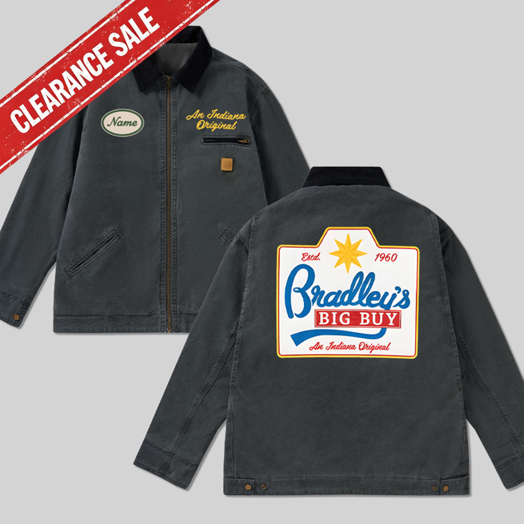 Personalized Bradley's Big Buy Classic Work Jacket