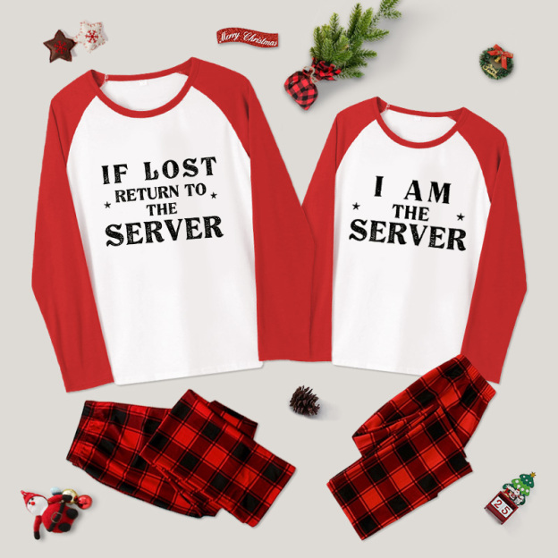 If Lost Return To The Server IT Nerd Couple Pajama Sets