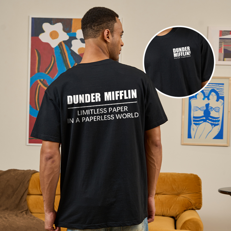 Paper Paradox Front and Back Printed Geek T-Shirt