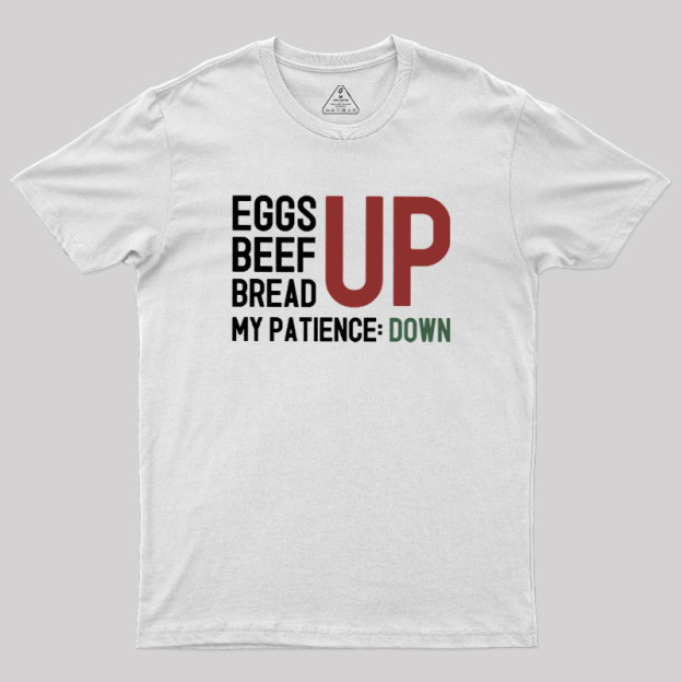 Inflation Frustration Geek T-Shirt