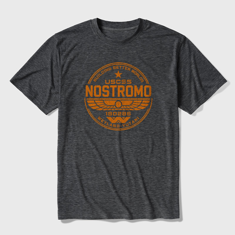Retro USCSS Nostromo Ultra Soft Heather Tee