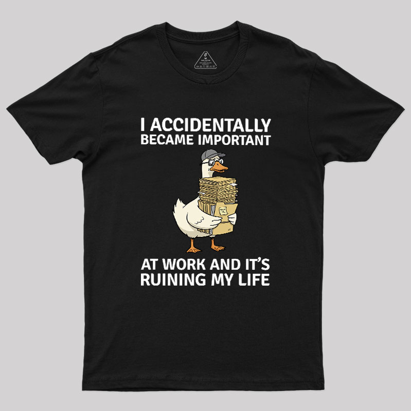 Overwhelmed Duck Geek T-Shirt