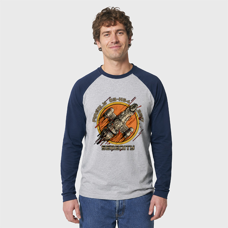Firefly Junker Geek Retro Raglan Long-Sleeve Tee