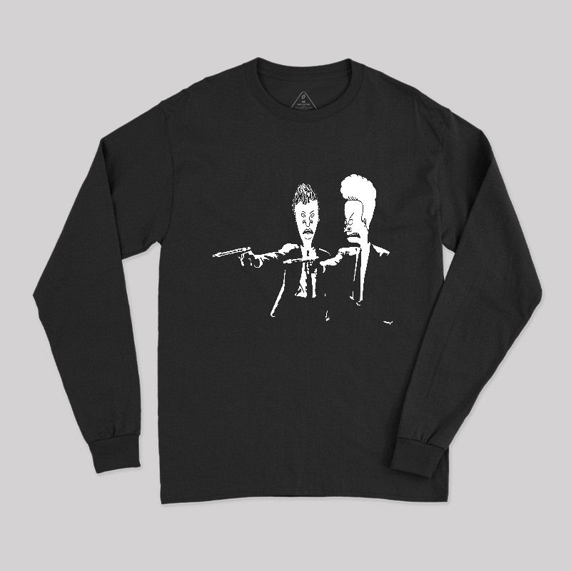 Beavis And Butthead Pulp Fiction Long Sleeve T-Shirt