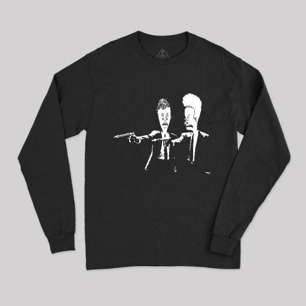 Beavis And Butthead Pulp Fiction Long Sleeve T-Shirt