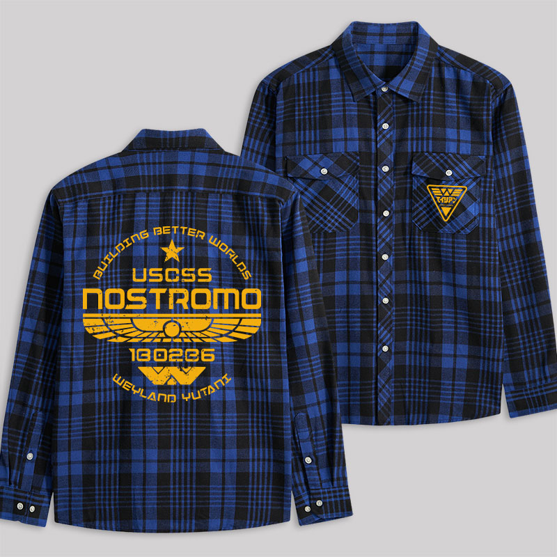 USCSS Nostromo Plaid Flannel Shirt
