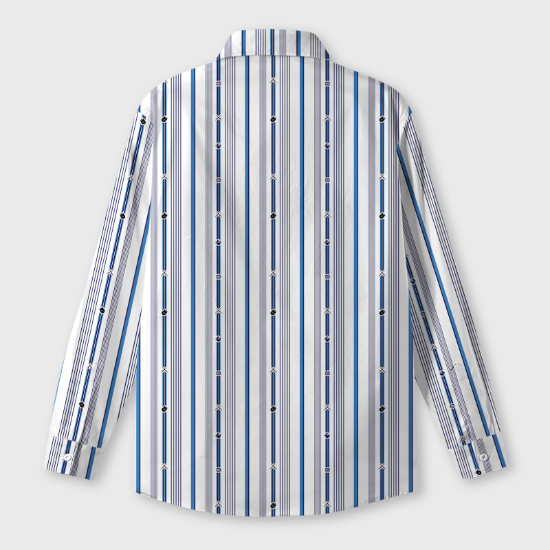 The Force Pinstripe Pixel Edition Geek Long-Sleeved Shirt