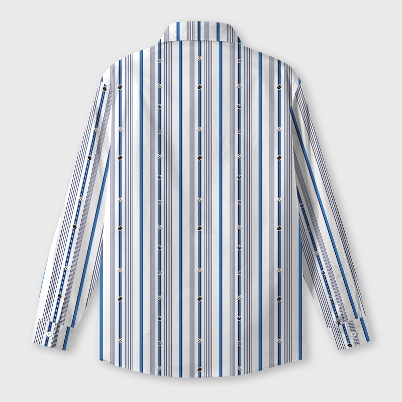 The Force Pinstripe Pixel Edition Geek Long-Sleeved Shirt