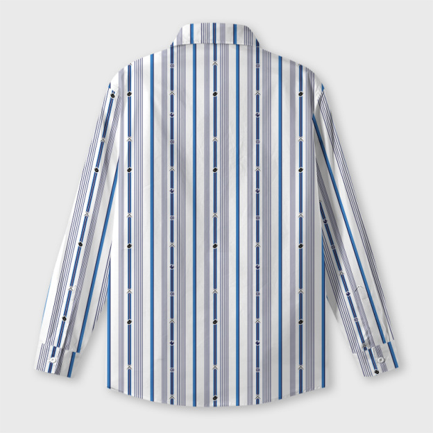 The Force Pinstripe Pixel Edition Geek Long-Sleeved Shirt