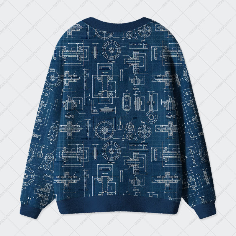 Blueprint Theory Geek Ugly Cardigan Sweaters 
