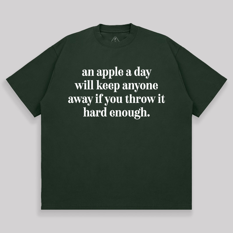 An Apple A Day Unisex Oversized T-shirt