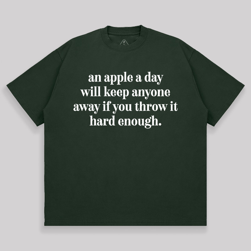 An Apple A Day Unisex Oversized T-shirt