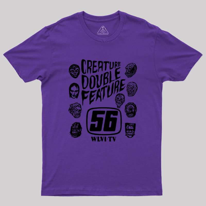 Creature Double Feature Classic Monsters Geek T-Shirt