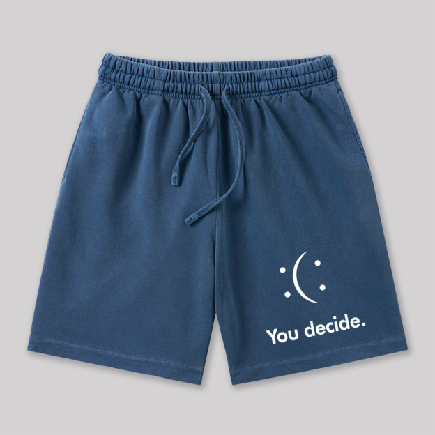 You Decide Geeky Washed Shorts