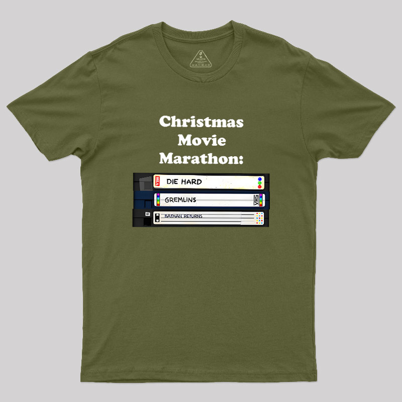 Christmas Movie Marathon Geek T-Shirt